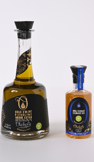 HUILE D'OLIVE PICHOLINE VIERGE EXTRA BIO / HUILE D'ARGAN CULINAIRE BIO