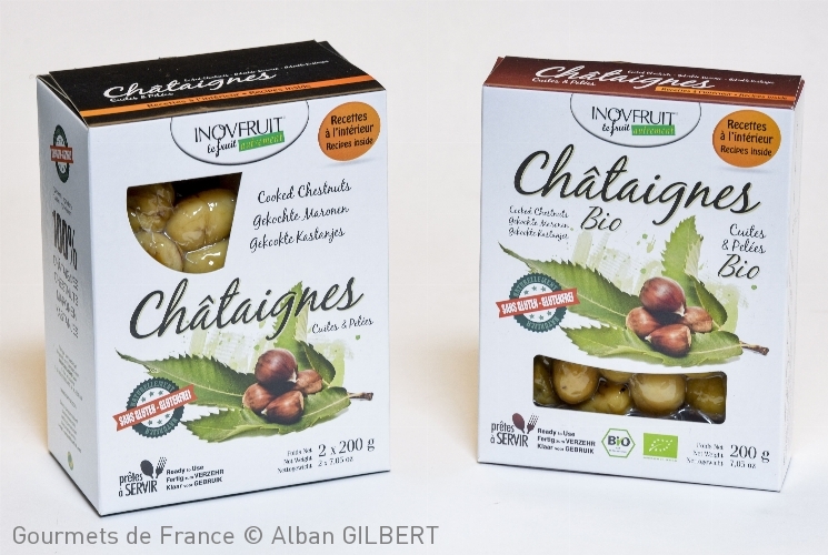 Châtaignes cuites & pelées Inovchataigne