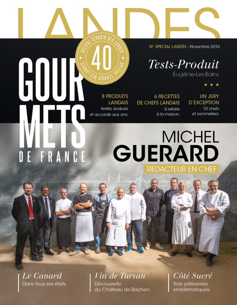 Couv Gourmets de France Landes nov 2016 Michel GUERARD
