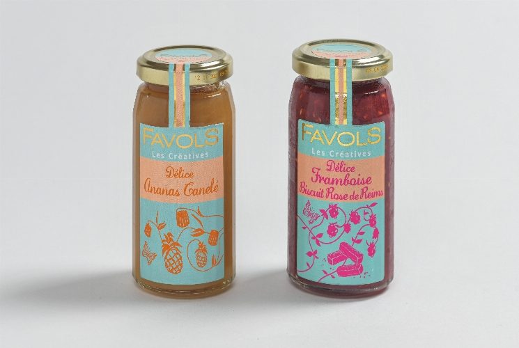 Délice framboise biscuit rose de Reims et Délice ananas cannelé